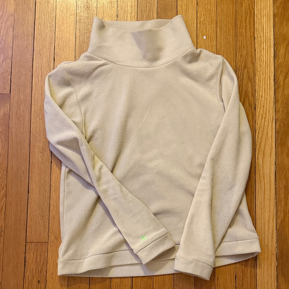 Dudley Stephens Soft Cream Turtleneck Sweater
